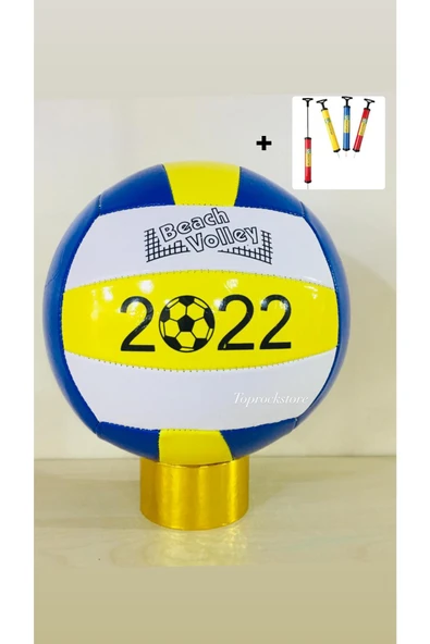 Dikişli Voleybol Topu 5 Numara Ve Şişirme Pompası ürün görseli 1