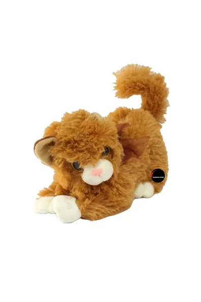 Miyavlayan Sesli Kedi Peluş Oyuncak 30 cm ürün görseli 1