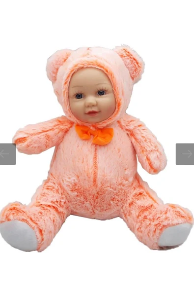 Bebek Yüzlü Peluş Oyuncak Büyük Boy 35 cm Hediyelik Uyku Arkadaşı ürün görseli 1