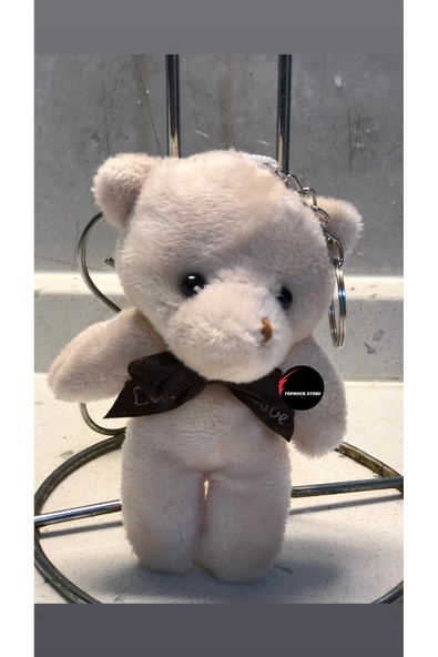 Sevimli Ayıcık Peluş Oyuncak Anahtarlık Uyku Arkadaşı Hediyelik 12 CM ürün görseli 1