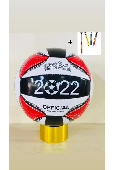 Dikişli Voleybol Topu 5 Numara Ve Şişirme Pompası ürün görseli 1