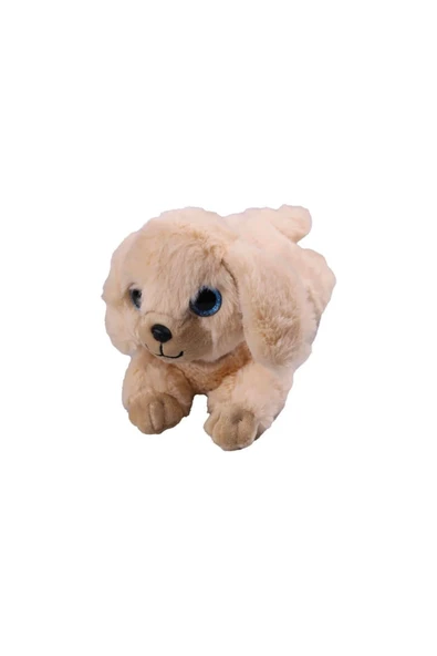 Havlayan Sesli Köpek Peluş Oyuncak Uyku Arkadaşı Hediyelik Peluş Yatan Köpek 35 cm ürün görseli 1