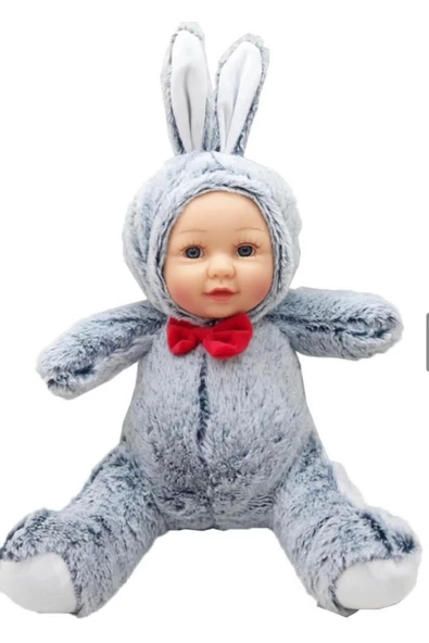 Bebek Yüzlü Peluş Oyuncak Büyük Boy 35 cm Hediyelik Uyku Arkadaşı ürün görseli 1
