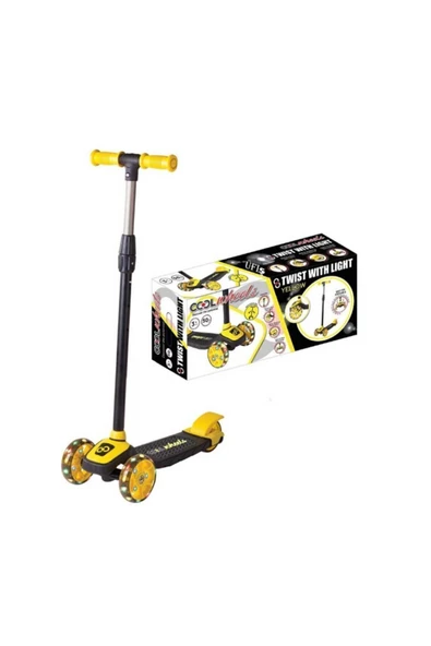 Işıklı Ayarlanabilir Yükseklik Led Işıklı Cool Wheels Scooter ürün görseli 1