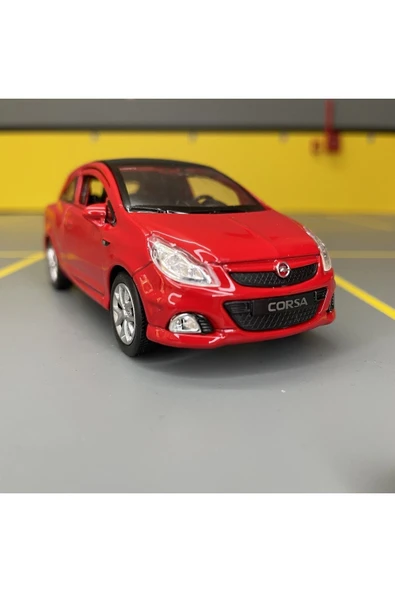 Opel Corsa Opc 1/36 Ölçek Çek Bırak Diecast Metal Model Oyuncak Araba ürün görseli 1