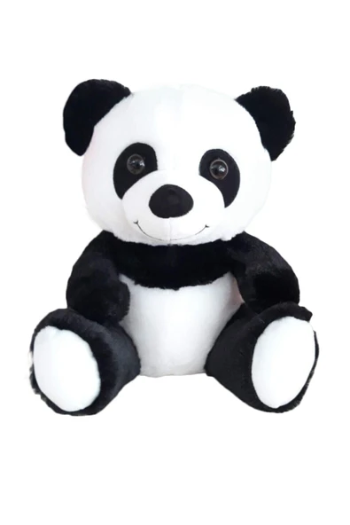 Siyah Beyaz Renk Sevimli Peluş Panda 45 Cm nakış gözler mevcut sadece ürün görseli 1