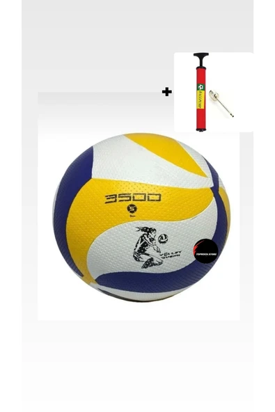 Voleybol Topu A Kalite 5 Numara Şişirme Pompası Hediyeli ürün görseli 1