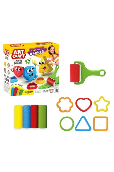 Geometric Shapes Dough Set 200 gr ürün görseli 1