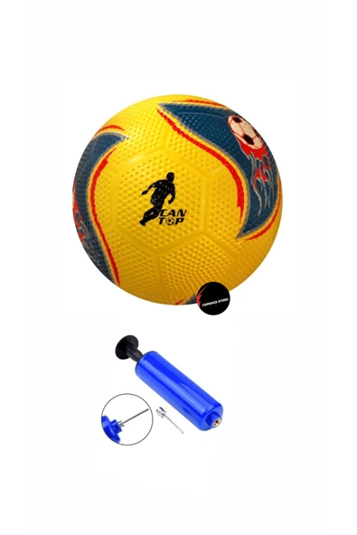 Kauçuk Soft Futbol Topu A Kalite Tüm Sahalara Uygun Şişirme Pompası Hediyeli ürün görseli 1