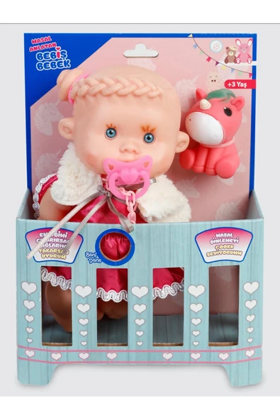 Masal Anlatan Ağlayan Bebiş Bebek Ve Minik Arkadaşı 30 Cm ürün görseli 1