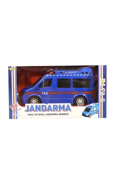 Sesli Işıklı Jandarma Arabası Pilli 360 Derece Dönebilen ürün görseli 1