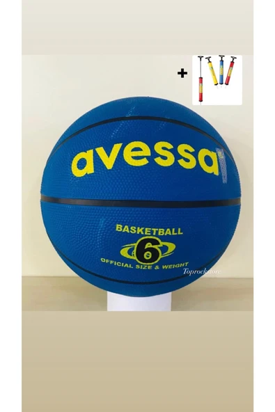 Kauçuk Basketbol Topu 6 Numara + Pompa Hediyeli ürün görseli 1