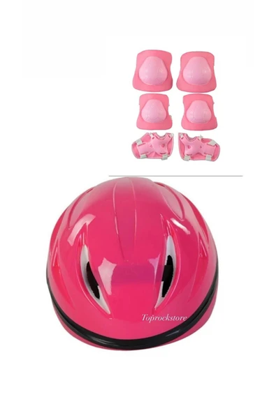 Çocuk Kask Dizlik Dirseklik Koruyucu Set 7 Parça ürün görseli 1