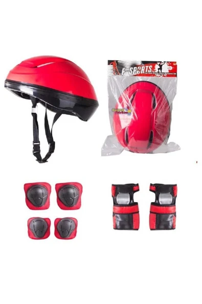 Çocuk Kask Dizlik Dirseklik Koruyucu Set 7 Parça ürün görseli 1