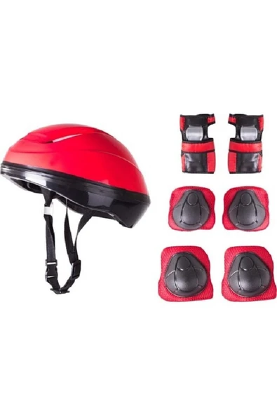 Çocuk Kask Dizlik Dirseklik Koruyucu Set 7 Parça ürün görseli 1