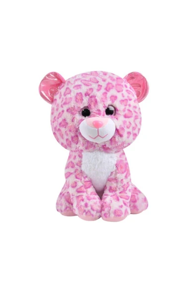 Peluş Leopar Oyuncak 17 Cm Pembe ürün görseli 1