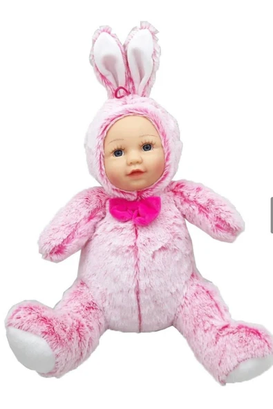 Bebek Yüzlü Peluş Oyuncak Büyük Boy 35 cm Hediyelik Uyku Arkadaşı ürün görseli 1
