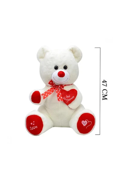 Yumoş Ayı 47 Cm Ekru 1030 - Resim 2