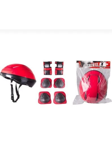 Çocuk Kask Dizlik Dirseklik Koruyucu Seti ürün görseli 1