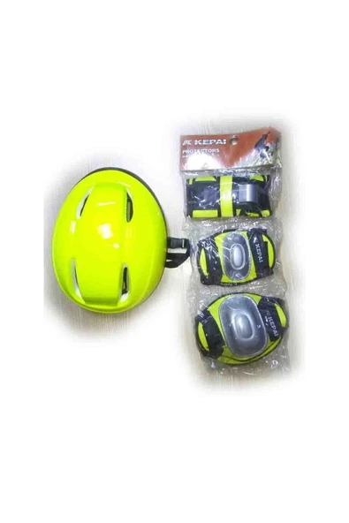 Çocuk Kask Dizlik Dirseklik Koruyucu Set 7 Parça ürün görseli 1