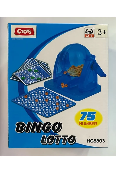 Bingo Lotto Oyunu - Bingo Oyunu - Çevirmeli 75 Numaralı 20 Kartlı Bingo Oyunu ürün görseli 1