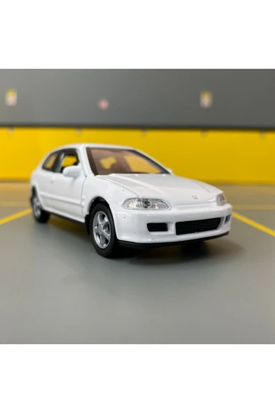 Honda Civic Eg6 1/36 Ölçek Diecast Metal Model Araba Oyunca Araba ürün görseli 1