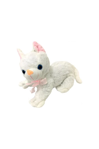 Miyavlayan Sesli Kedi Peluş 35 Cm - Resim 2
