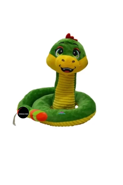 Sevimli Yılan Peluş Oyuncak Yastık Boyunluk 35 cm ürün görseli 1