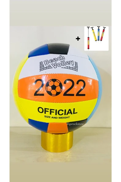 Dikişli Voleybol Topu & Şişirme Pompası ürün görseli 1