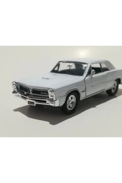 Pontiac Gto 1/36 Ölçek Çek Bırak Metal Model Oyuncak Araba Beyaz ürün görseli 1