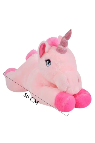 Peluş Melek At Oyuncak 50 Cm Pembe - Resim 2