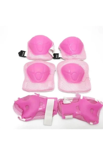 Yüksek Korumalı 6'lı Paten,Scooter,Bisiklet Koruma Set Dizlik Dirseklik Koruyucu Set ürün görseli 1