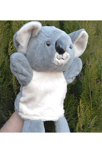 Gri Koala Peluş El Kuklası Hayvanlar 30 Cm 62854 ürün görseli 1
