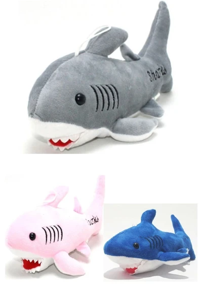 Baby Shark Şarkı Söyleyen 3 Lü Set 30cm Peluş Oyuncak Köpekbalığı ürün görseli 1