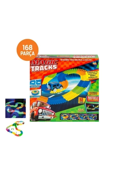 Magic Tracks Hareketli Raylar Oyuncak 168 Parça ürün görseli 1