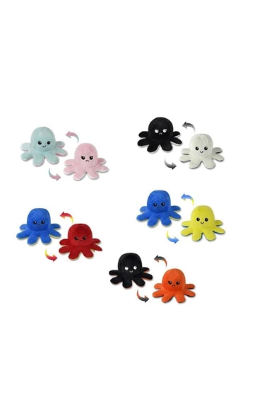 Mod Değiştiren Peluş Ahtapot 20 Cm 1 Adet Fiyatıdır ürün görseli 1