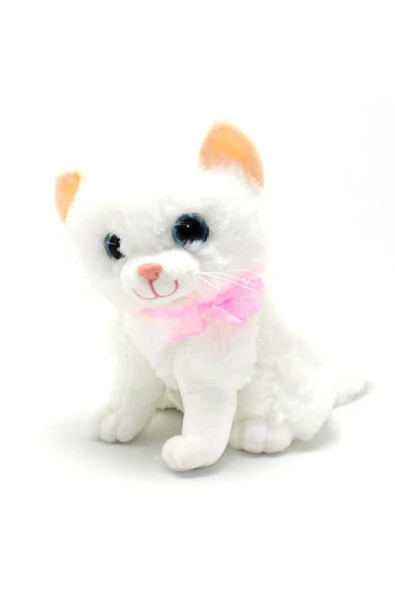 Miyavlayan Sesli Kedi Peluş 30 cm ürün görseli 1