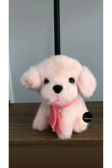 Sevimli Dil Çıkaran Köpek Peluş Oyuncak Anahtarlık Hediyelik Uyku Arkadaşı 15 Cm ürün görseli 1