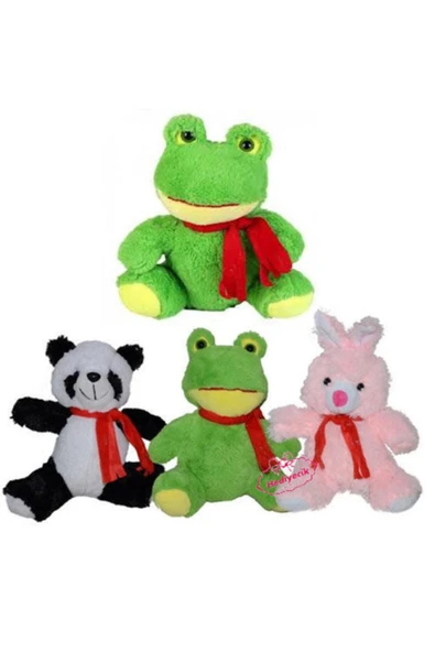 Atkılı Kurbağa Peluş Bebek 23cm ürün görseli 1