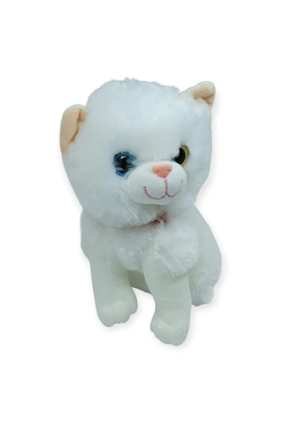 Sesli Peluş Kedi Van Kedisi 25 cm - Beyaz ürün görseli 1