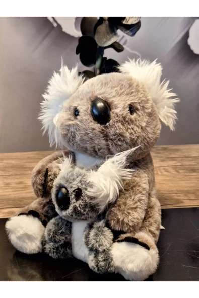 CAM GÖZ YAVRULU KOALA GRİ 26cM ürün görseli 1