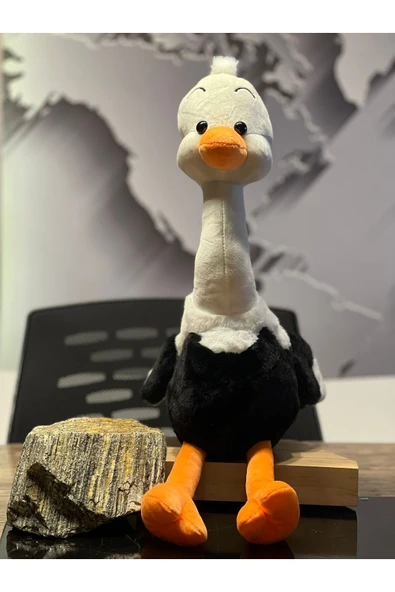 Büyük Siyah Deve Kuşu Peluş 60cM ürün görseli 1