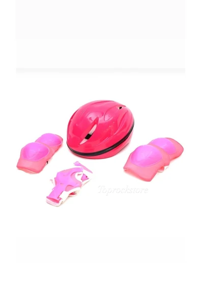 Çocuk Kask Dizlik Dirseklik Eldiven Koruyucu Set 7 Parça ürün görseli 1
