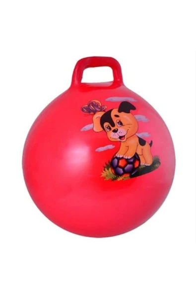 Kırmızı Pilates Zıp Zıp Topu 45 Cm Pompa Hediyeli ürün görseli 1