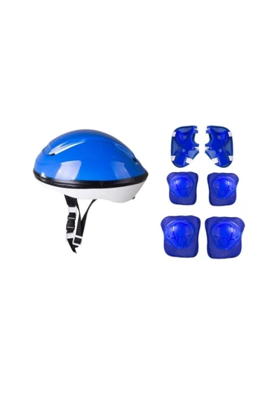 Çocuk Kask Dizlik Dirseklik Koruyucu Set 7 Parça ürün görseli 1