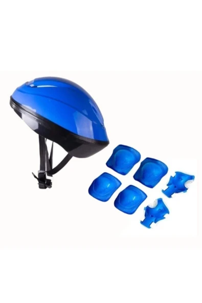 Çocuk Kask Dizlik Dirseklik Koruyucu Set 7 Parça ürün görseli 1