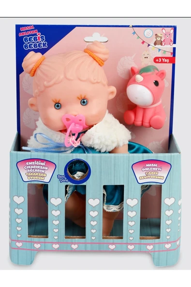 Masal Anlatan Ağlayan Bebiş Bebek Ve Minik Arkadaşı 30 Cm ürün görseli 1