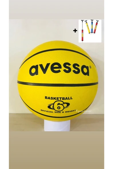 Kauçuk Basketbol Topu 6 Numara + Pompa Hediyeli ürün görseli 1
