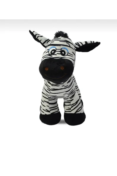 Sevimli Zebra Peluş Oyuncak Hediyelik Uyku Arkadaşı 30 cm ürün görseli 1