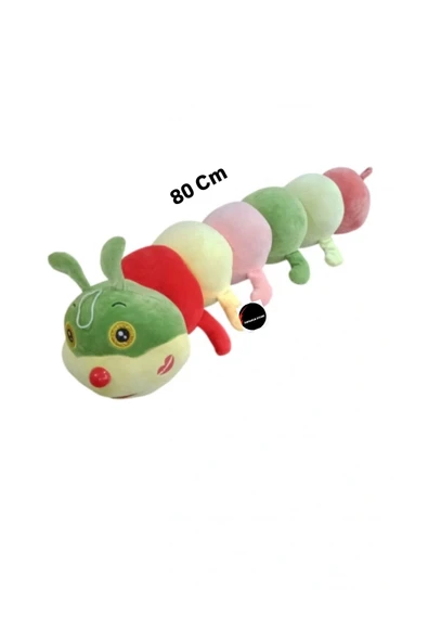 Sevimli Tırtıl Peluş Oyuncak Dev Boy Büyük Boy 80 Cm Hediyelik Uyku Arkadaşı ürün görseli 1
